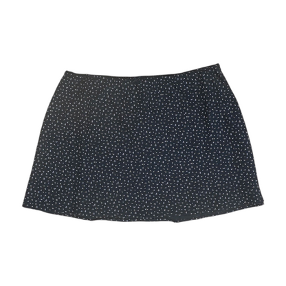 Navy Floral Mini Skirt