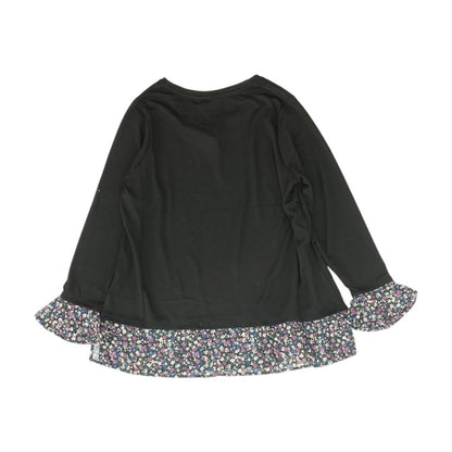 Black Crewneck Knit Top