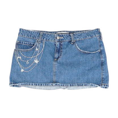 Blue Mini Skort