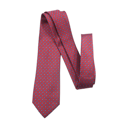 Red Geometric Neck Tie