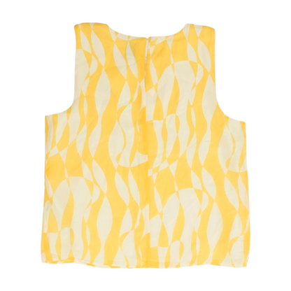 Yellow Print Blouse
