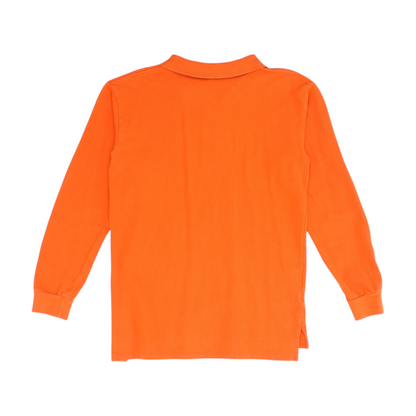 Orange Long Sleeve Polo