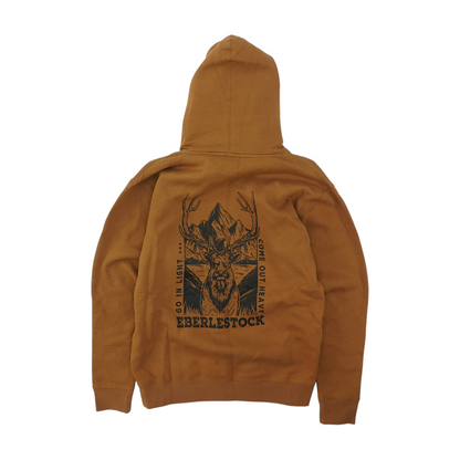 Brown Solid Hoodie Pullover