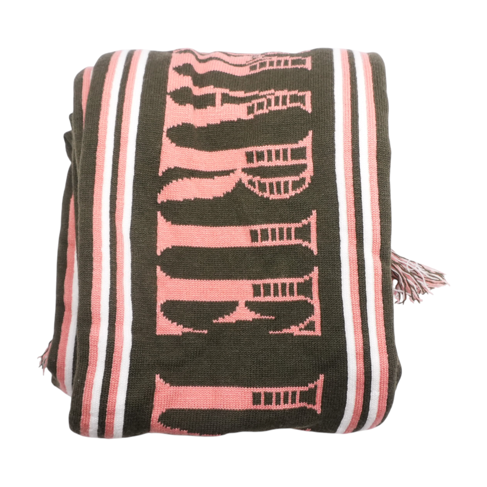 Green Graphic Scarf