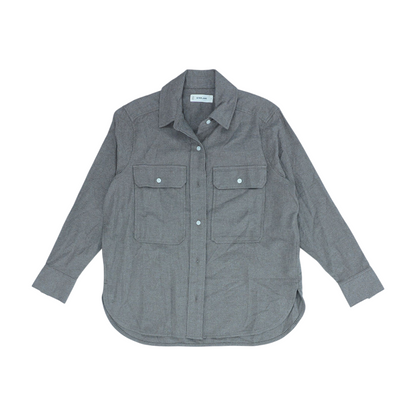 Beige Flannel Button Down