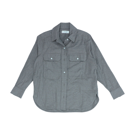 Beige Flannel Button Down