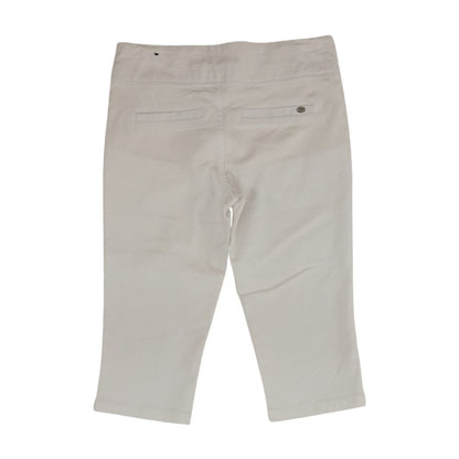 White Solid Shorts
