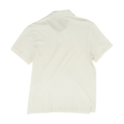White Solid Short Sleeve Polo