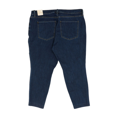 Navy Plus Straight Jeans