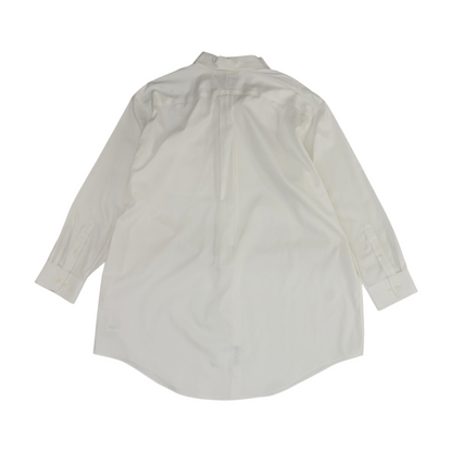 Ivory Solid Long Sleeve Button Down