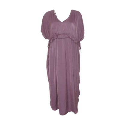 Mauve Maternity Midi Dress