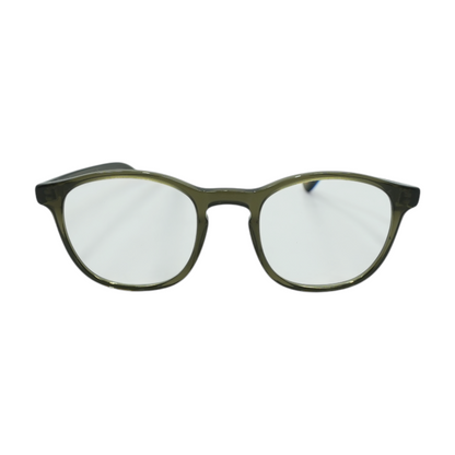 Brown Khaki Crystal Square Prescription Eyewear