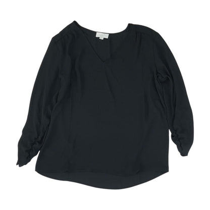 Black V-Neck Blouse
