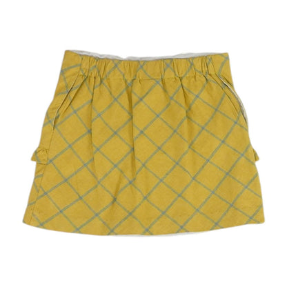 Mustard Check Skirt