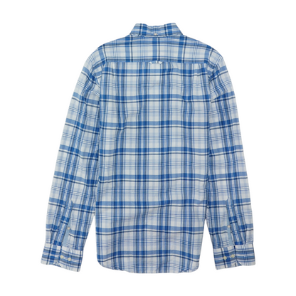 Blue Plaid Long Sleeve Button Down