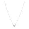 14K White Gold Diamond Pendant Necklace