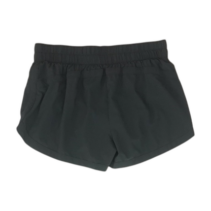 Black Solid Active Shorts