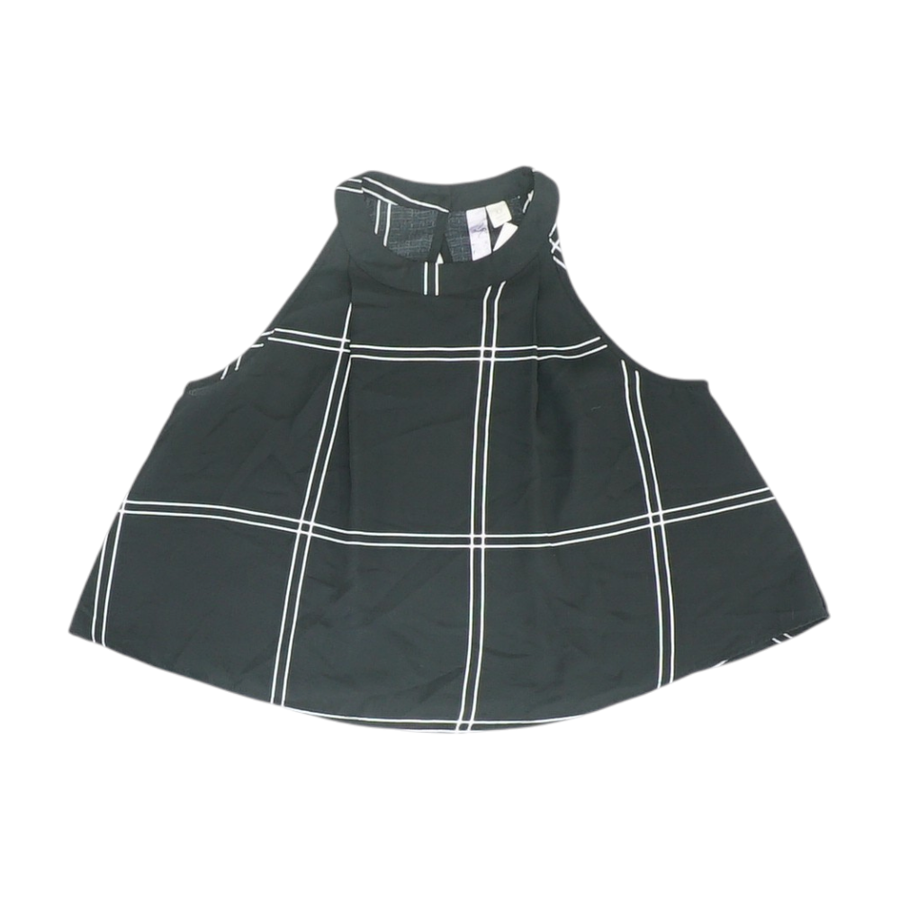 Black Check Blouse