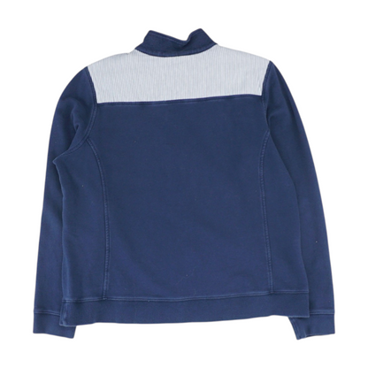 Navy Color Block 1/4 Zip Pullover