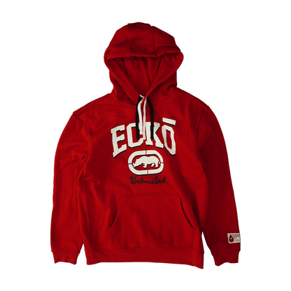Red Solid Hoodie Pullover
