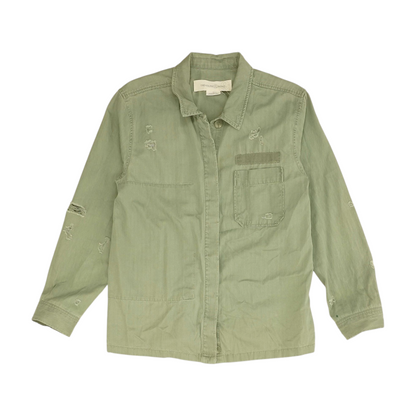 Green Button Down