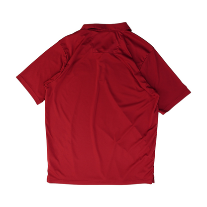 Red Solid Short Sleeve Polo
