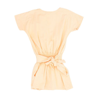 Orange Solid Knit Top