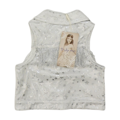 Silver Graphic Blouse