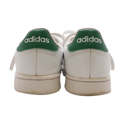 Advantage Cloud White Green Low-Top Athletic Shoes