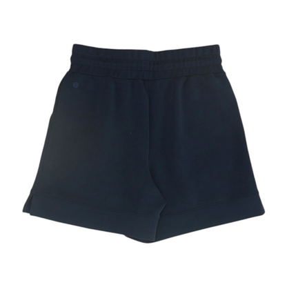 Navy Solid Knit Shorts