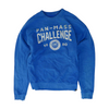 Blue Solid Sweatshirt Pullover