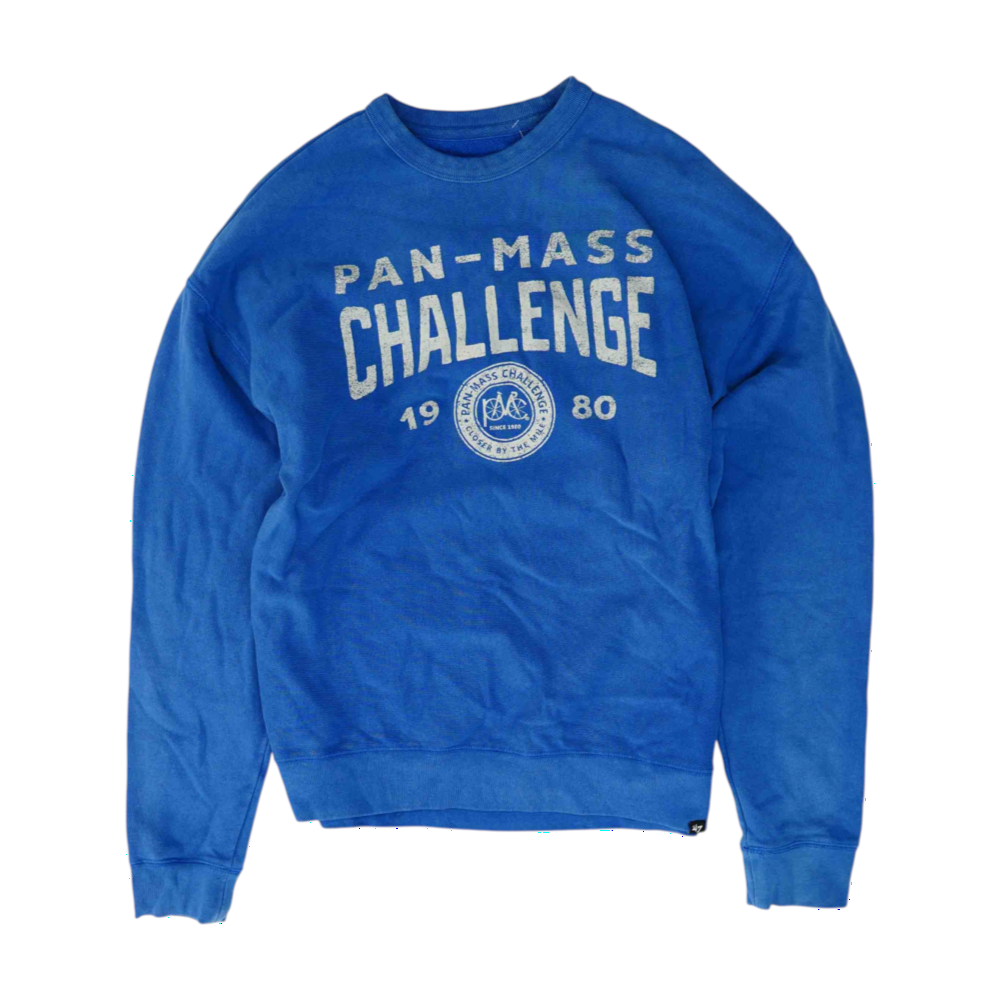 Blue Solid Sweatshirt Pullover