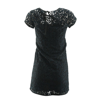 Navy Solid Mini Dress