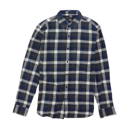 Gray Check Long Sleeve Button Down