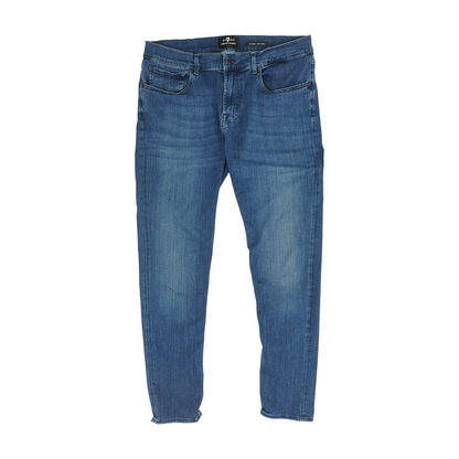 Blue Tapered Jeans