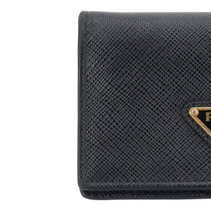 Black Saffiano Leather Card Holder