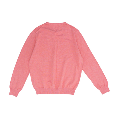 Red Solid Pullover Sweater