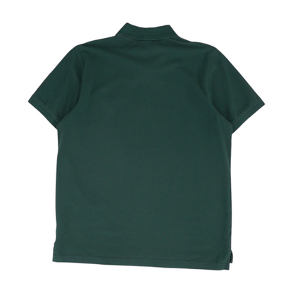 Green Solid Short Sleeve Polo