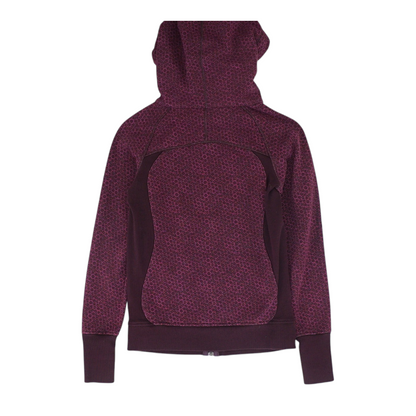 Burgundy Polka Dot Active Jacket