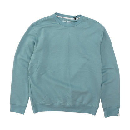 Blue Solid Sweatshirt Pullover