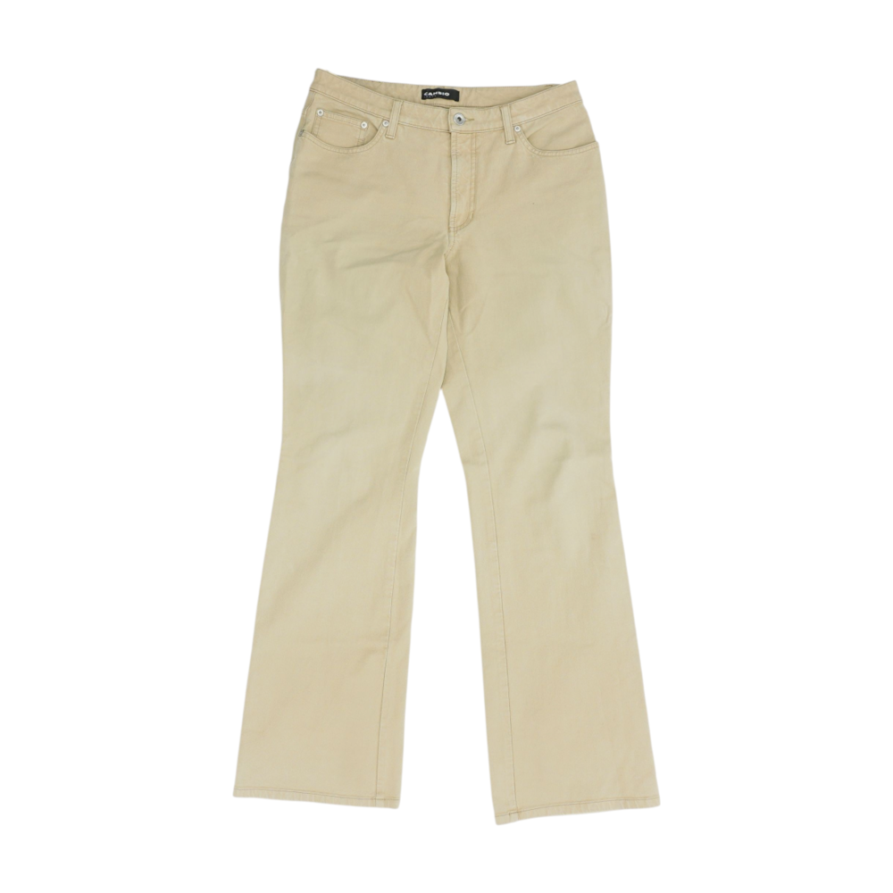 Beige Straight Jeans