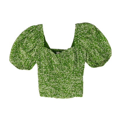 Green Abstract Blouse