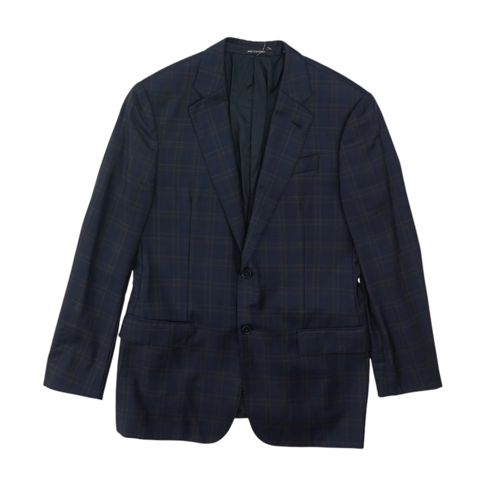 Navy Plaid Sport Coat