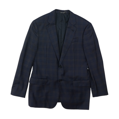 Navy Plaid Sport Coat
