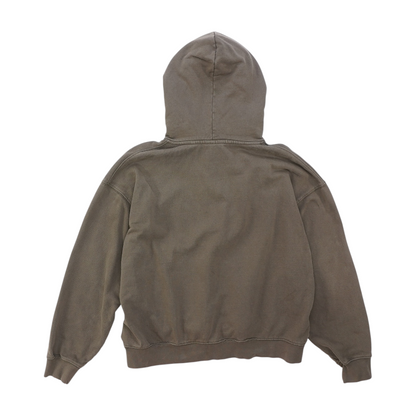 Gray Solid Hoodie Pullover