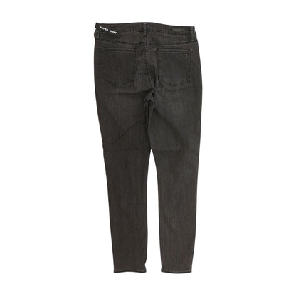 Black Solid High Rise Jeans