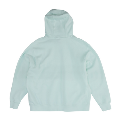 Blue Solid Hoodie Pullover