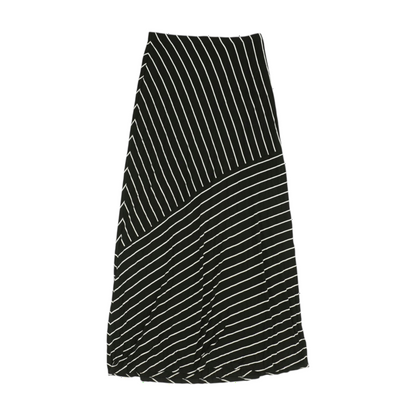 Black Striped Maxi Skirt