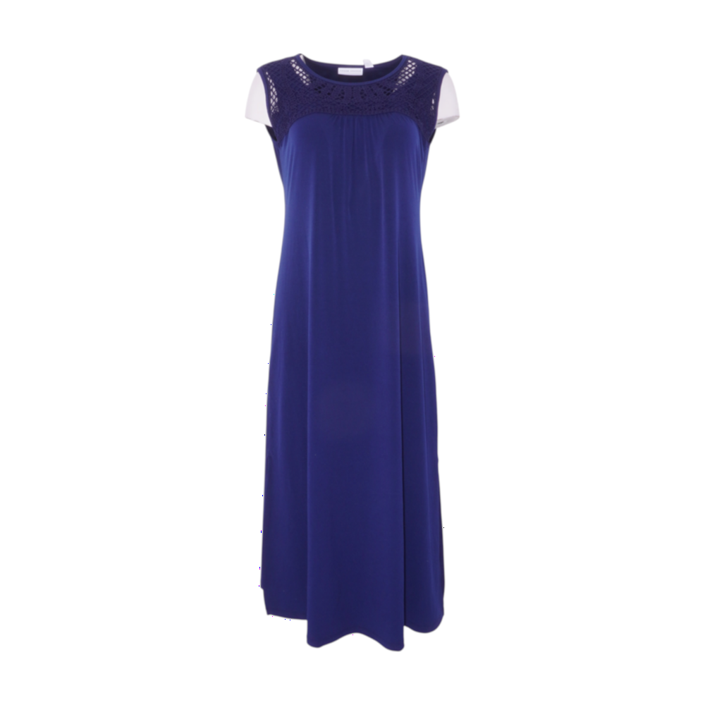 Susan Graver Navy Petite Midi Dress – Image 1