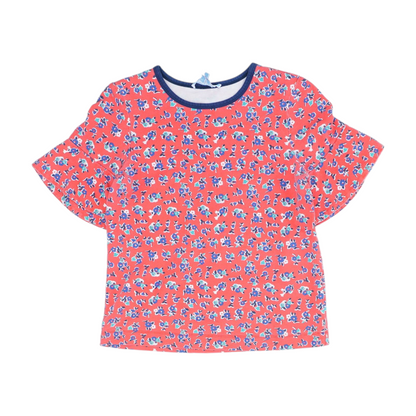 Red Floral Blouse